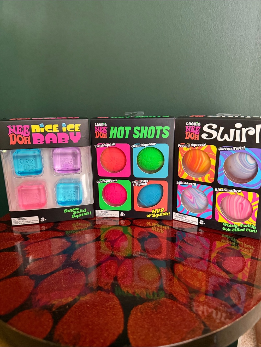 Teenie Bundle! Teenie NeeDoh Hot Shots, Swirls, Nice Ice Baby